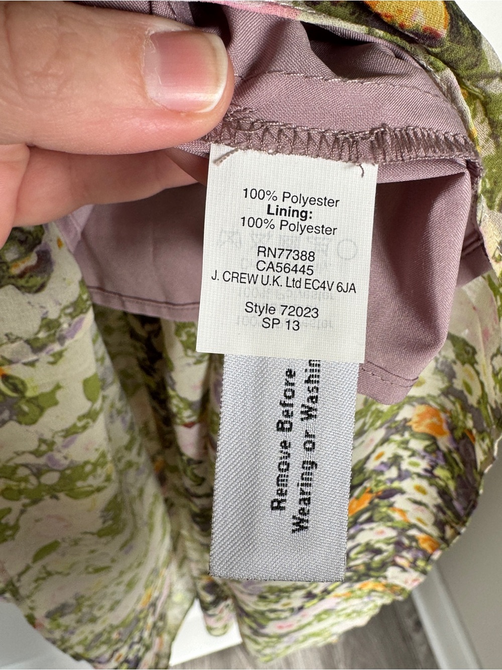 Vintage MADEWELL Maxi Dress Rare Watercolor Floral Garden Botanical Size 12 NWT - Picture 13 of 15